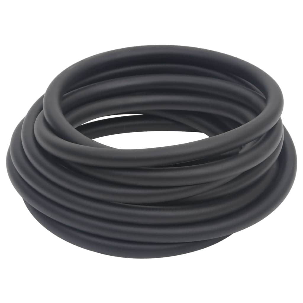 vidaXL Mangueira de ar híbrida 0,6" 10 m borracha e PVC preto