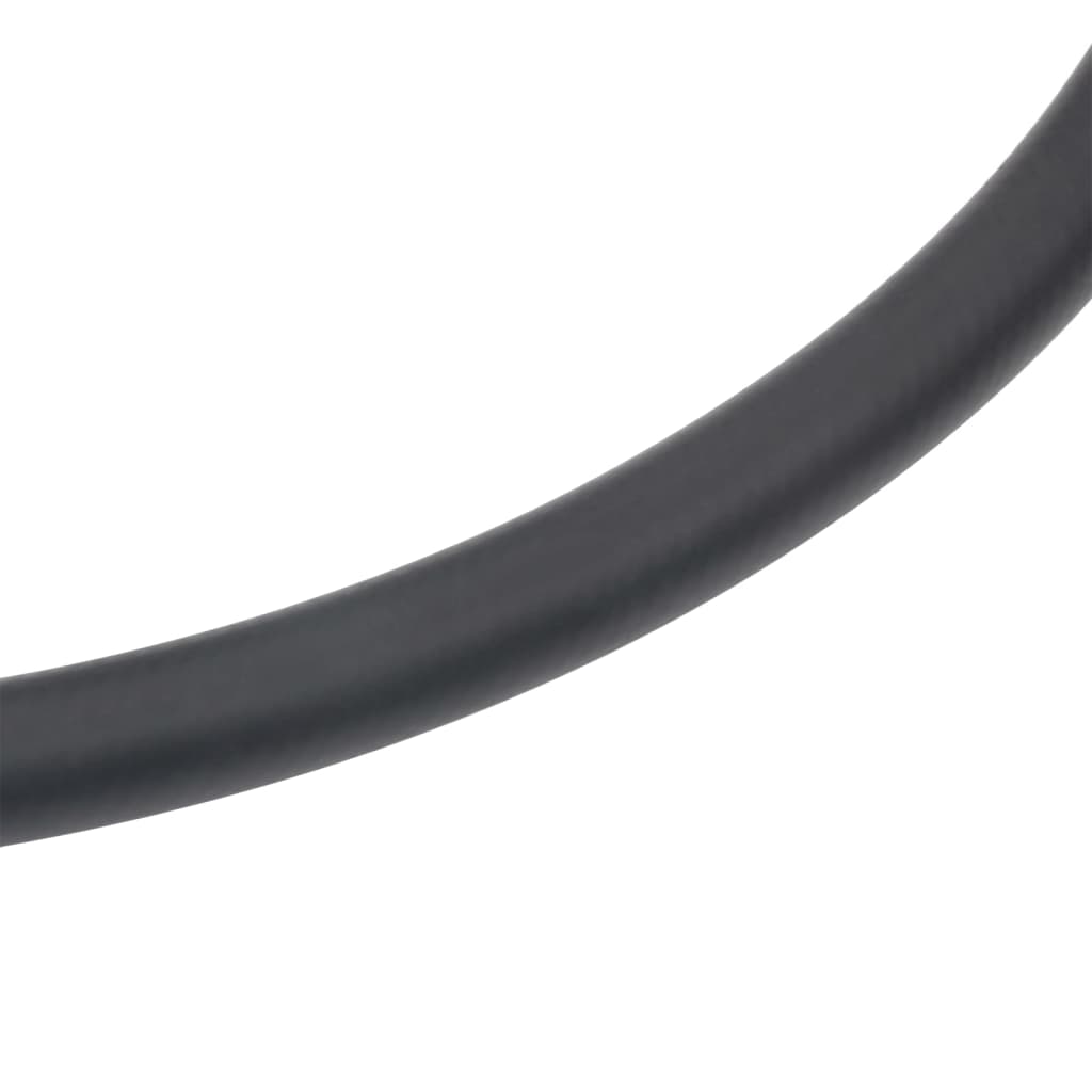 vidaXL Mangueira de ar híbrida 0,6" 10 m borracha e PVC preto