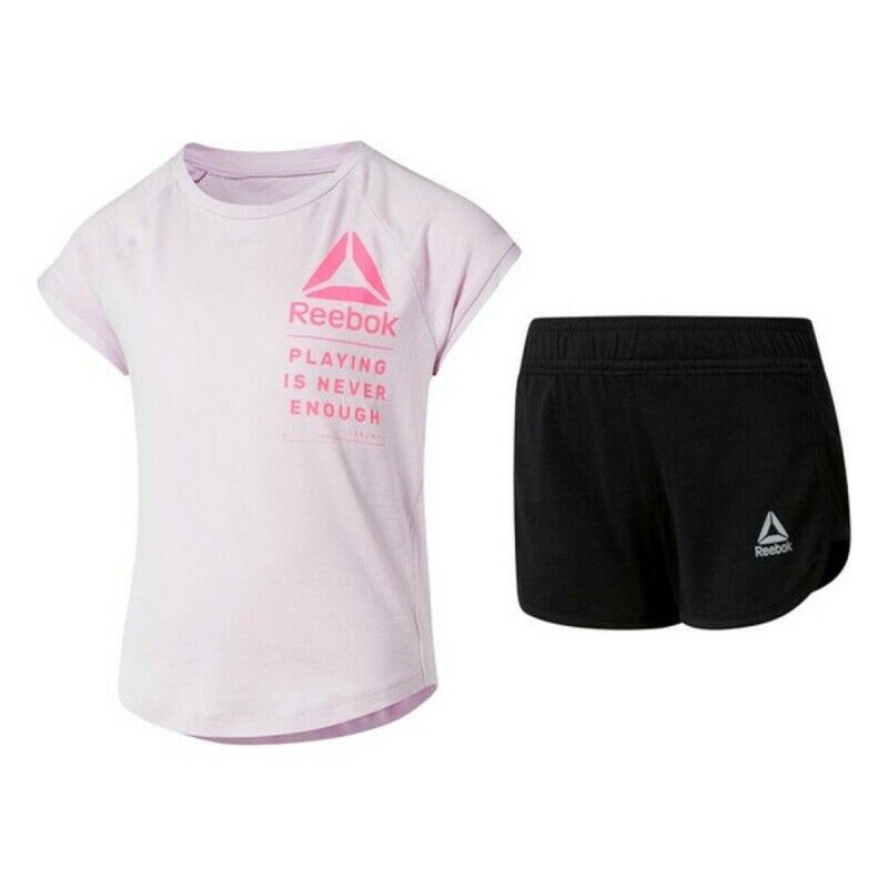 Reebok|Conjunto Desportivo para Crianças Reebok G ES SS MONGLW BABY Cor de Rosa