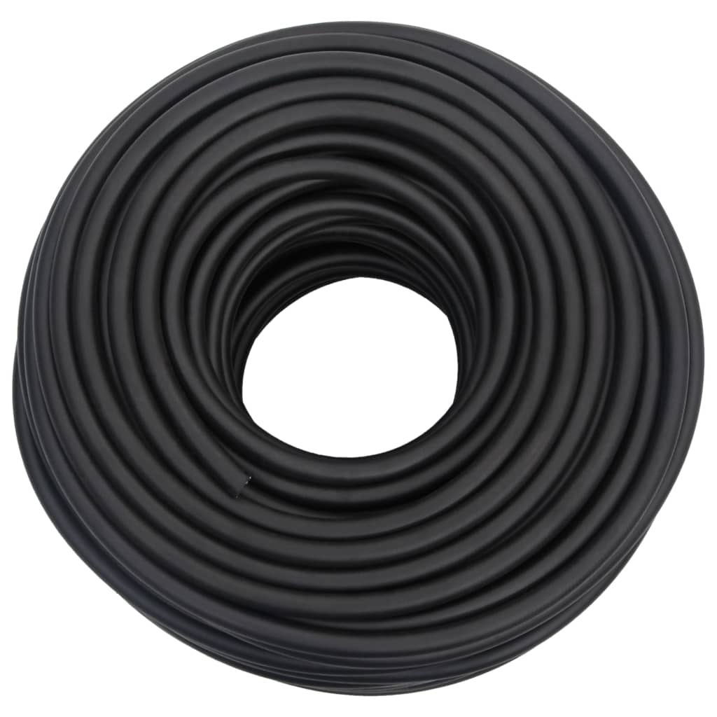 vidaXL Mangueira de ar híbrida 0,6" 50 m borracha e PVC preto