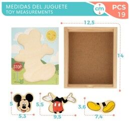Disney|Puzzle Infantil de Madeira Disney + 2 Anos (12 Unidades)