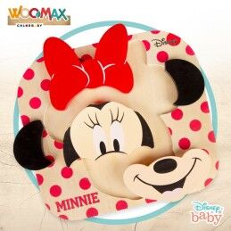 Disney|Puzzle Infantil de Madeira Disney Minnie Mouse + 12 Meses 6 Peças (12 Unidades)