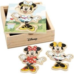 Disney|Puzzle Infantil de Madeira Disney + 2 Anos 19 Peças (12 Unidades)