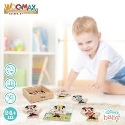 Disney|Puzzle Infantil de Madeira Disney + 2 Anos 19 Peças (12 Unidades)