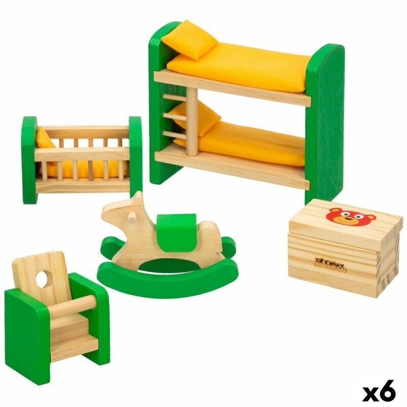Woomax|Quarto casa de bonecas Woomax (6 Unidades)