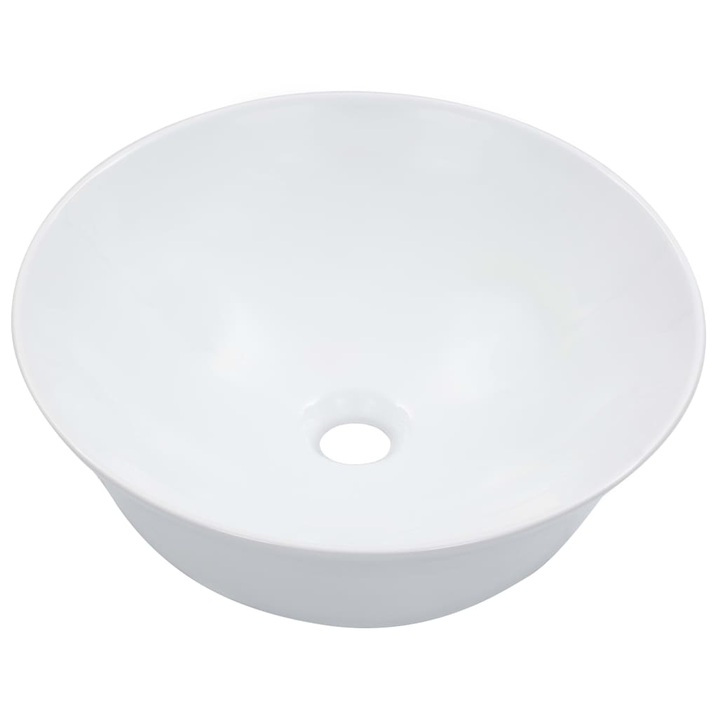 vidaXL Lavatório 41x12,5 cm cerâmica branco