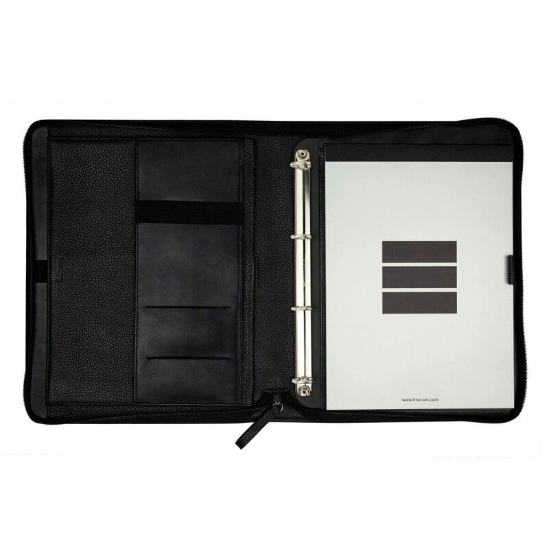 Finocam|Portadocumentos com Fecho de Correr Finocam Andrea 26,5 x 33,5 x 4 cm Preto A4 Finocam|Portadocumentos com Fecho de Correr Finocam Andrea 26,5 x 33,5 x 4 cm Preto A4
