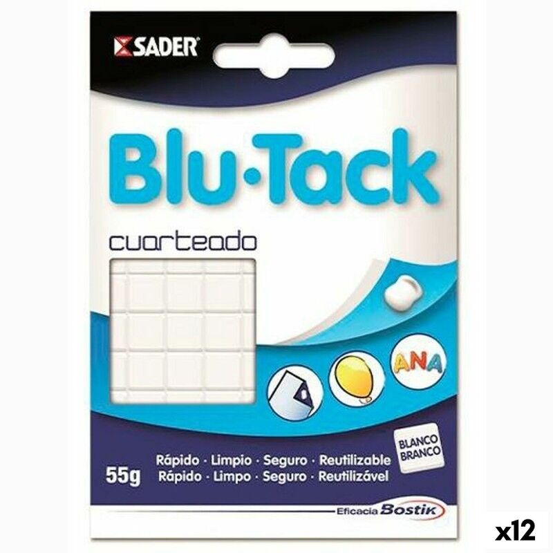 Bostik|Massa de Vidraceiro Bostik Blu Tack Branco (12 Unidades) Bostik|Massa de Vidraceiro Bostik Blu Tack Branco (12 Unidades)