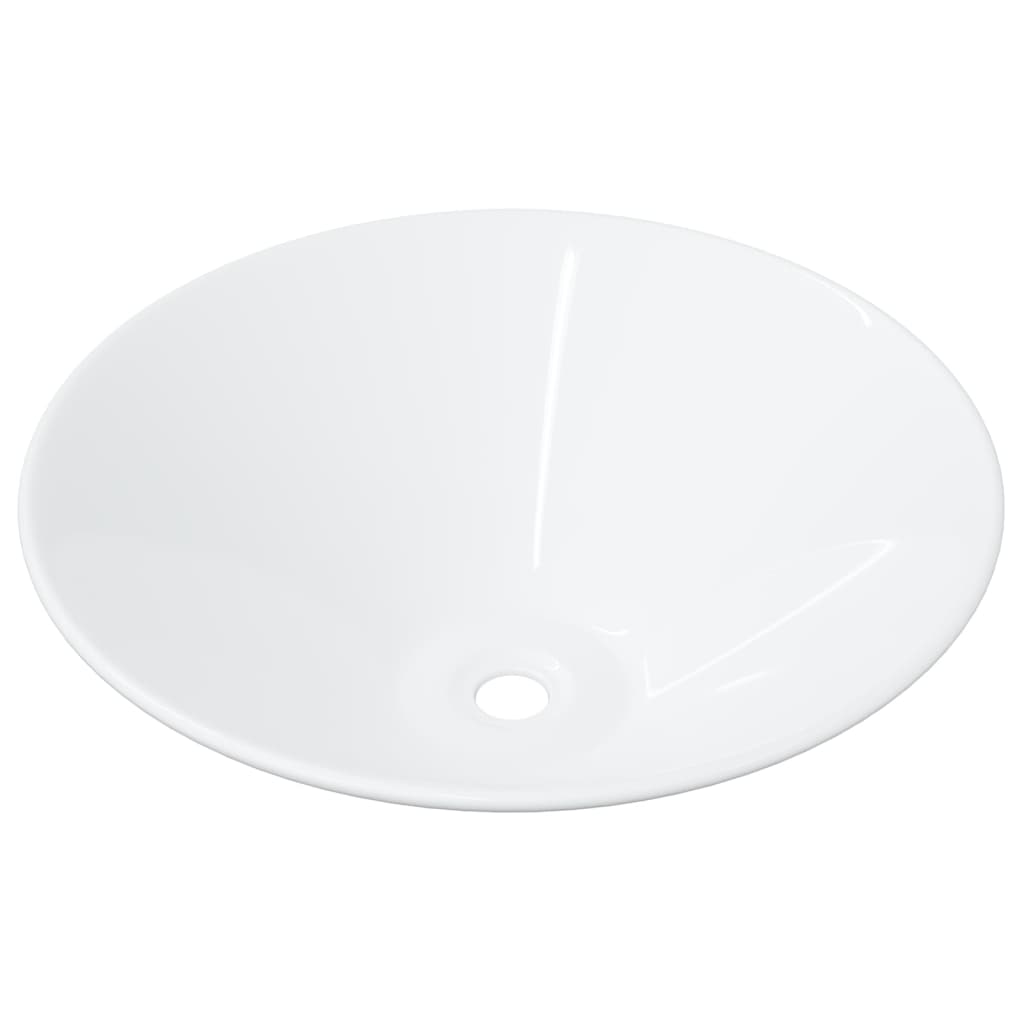 vidaXL Lavatórios 2 pcs 42x42x14 cm cerâmica branco