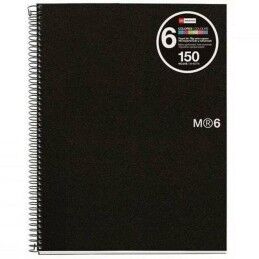 Miquelrius|Caderno Miquelrius Grafite A4 150 Folhas (5 Unidades)