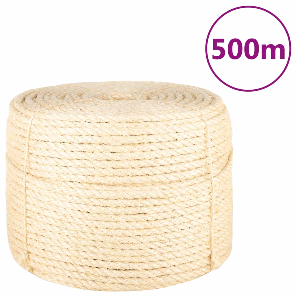 vidaXL Corda 100% sisal 10 mm 500 m