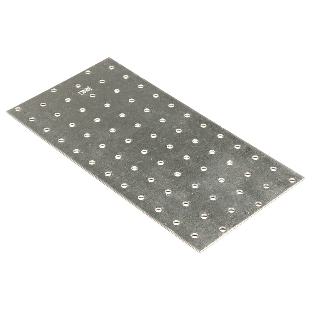 vidaXL Chapas perfuradas 20 pcs 2 mm 240x120 mm aço galvanizado