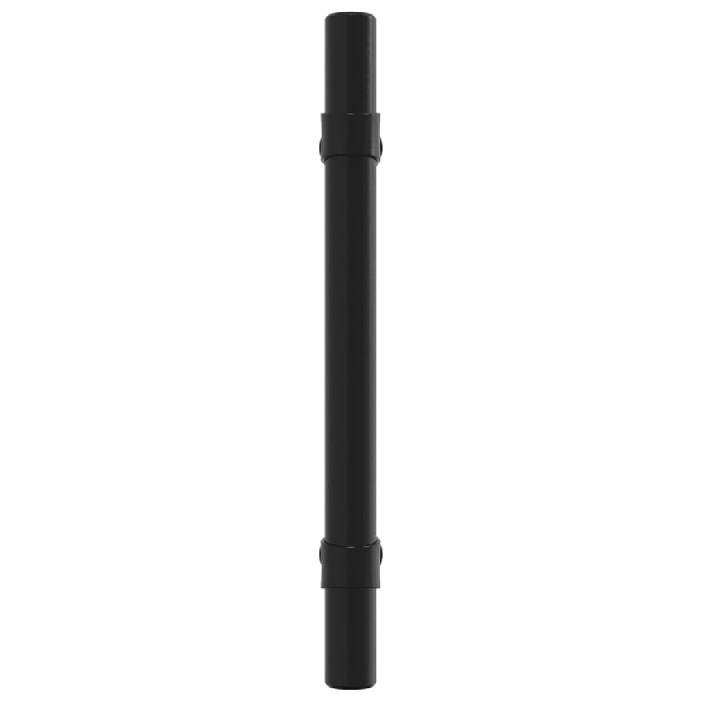 vidaXL Puxadores para móveis 20 pcs 96 mm aço inoxidável preto