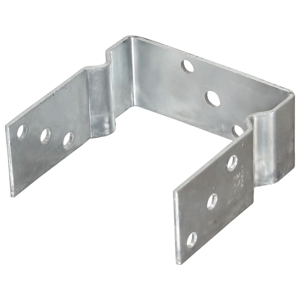 vidaXL Âncoras de vedação 2 pcs 14x6x15 cm aço galvanizado prateado