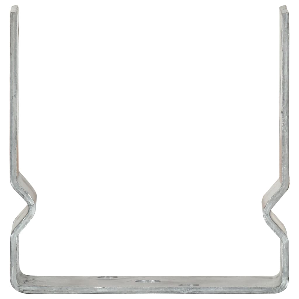 vidaXL Âncoras de vedação 2 pcs 14x6x15 cm aço galvanizado prateado