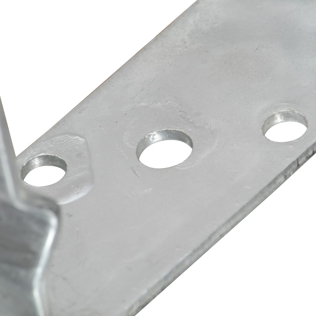 vidaXL Âncoras de vedação 2 pcs 14x6x15 cm aço galvanizado prateado