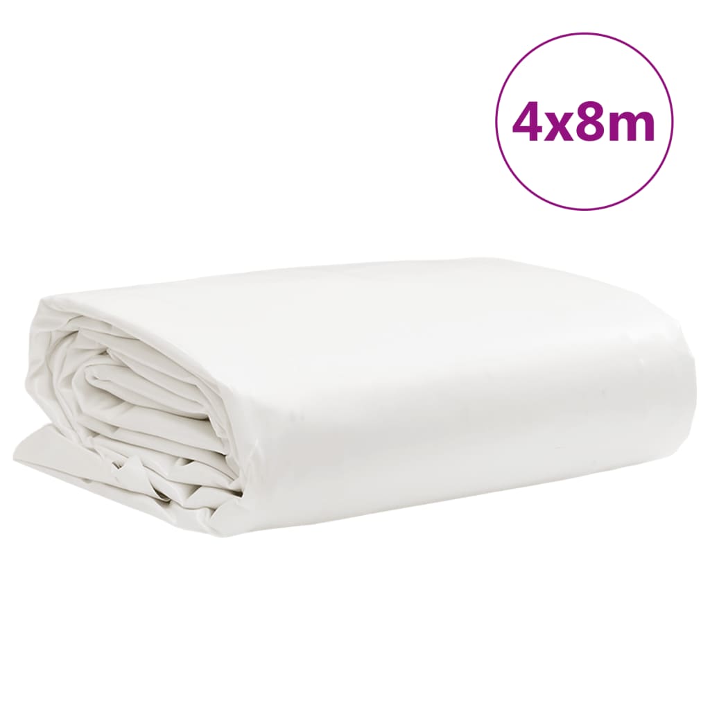 vidaXL Lona 4x8 m 650 g/m² branco