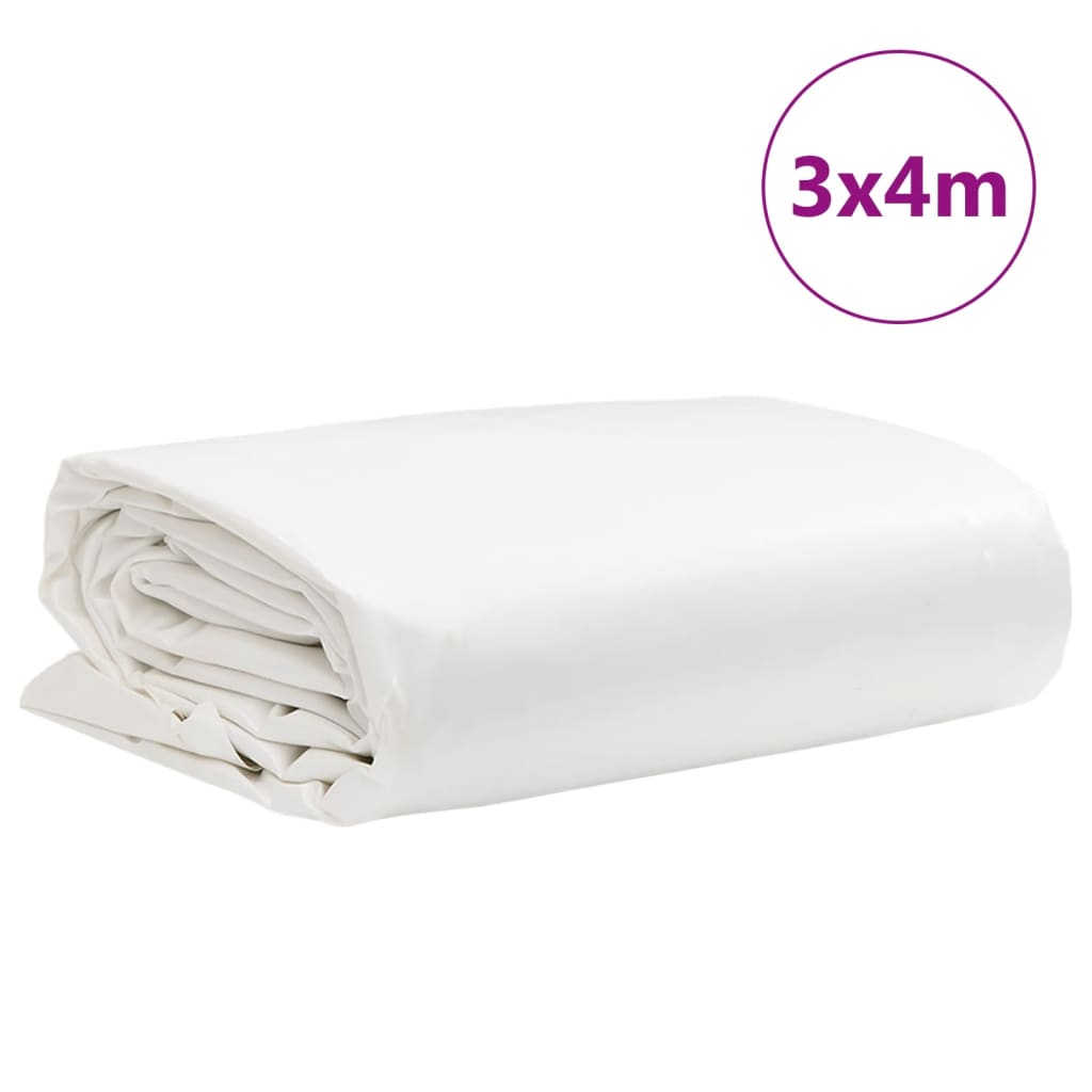 vidaXL Lona 3x4 m 650 g/m² branco