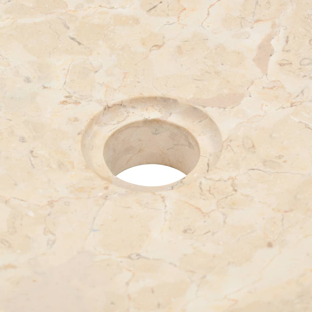 vidaXL Lavatório 40x12 cm mármore creme