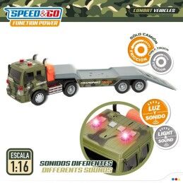 Speed & Go|Camião Porta-veículos Speed & Go 47,5 x 11,5 x 10 cm (2 Unidades)