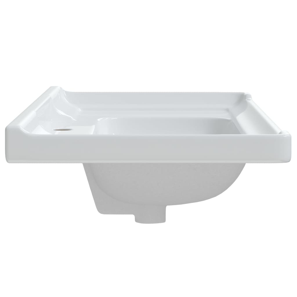 vidaXL Lavatório casa de banho retangular 91,5x48x23cm cerâmica branco