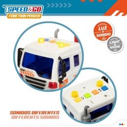 Speed & Go|Camião Portaveículos e Carros de Fricção Speed & Go 37,5 x 12,5 x 10 cm (2 Unidades)