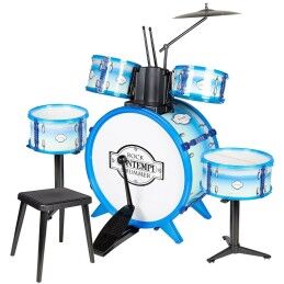 Bontempi|Bateria Musical Bontempi Azul Plástico 85 x 68 x 65 cm (9 Peças) (2 Unidades)