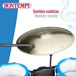 Bontempi|Bateria Musical Bontempi Azul Plástico 85 x 68 x 65 cm (9 Peças) (2 Unidades)
