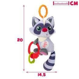 Winfun|Peluche Chocalho Winfun Guaxinim 14,5 x 20 x 9,5 cm (6 Unidades)