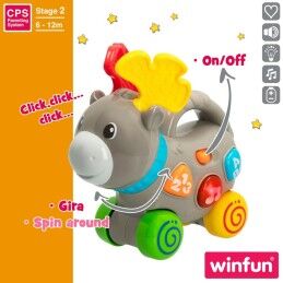Winfun|Brinquedo de arraste Winfun Alce 17 x 17 x 7,5 cm (6 Unidades)