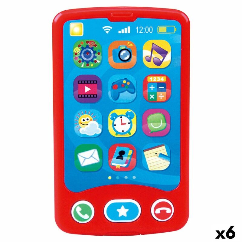 PlayGo|Telefone de brincar PlayGo Vermelho 6,8 x 11,5 x 1,5 cm (6 Unidades) PlayGo|Telefone de brincar PlayGo Vermelho 6,8 x 11,5 x 1,5 cm (6 Unidades)