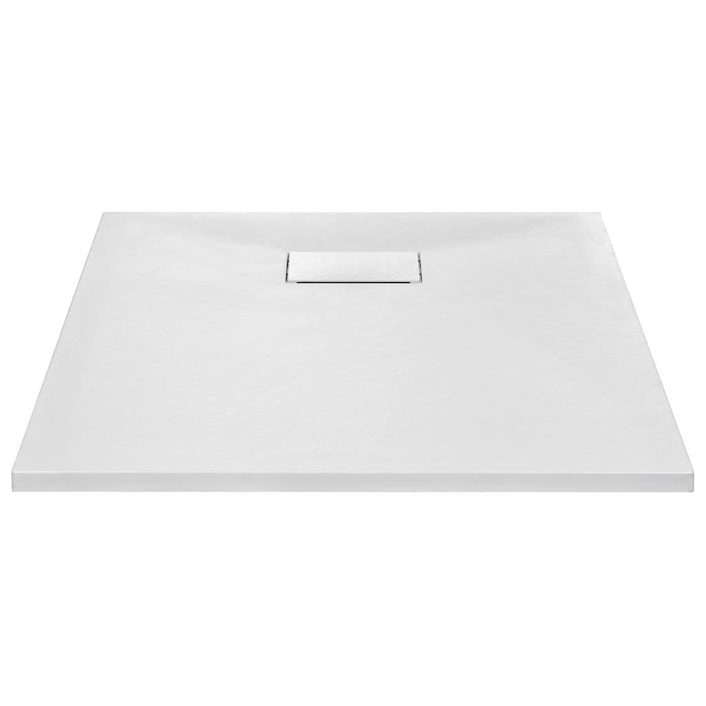 vidaXL Base de chuveiro SMC 90x70 cm branco