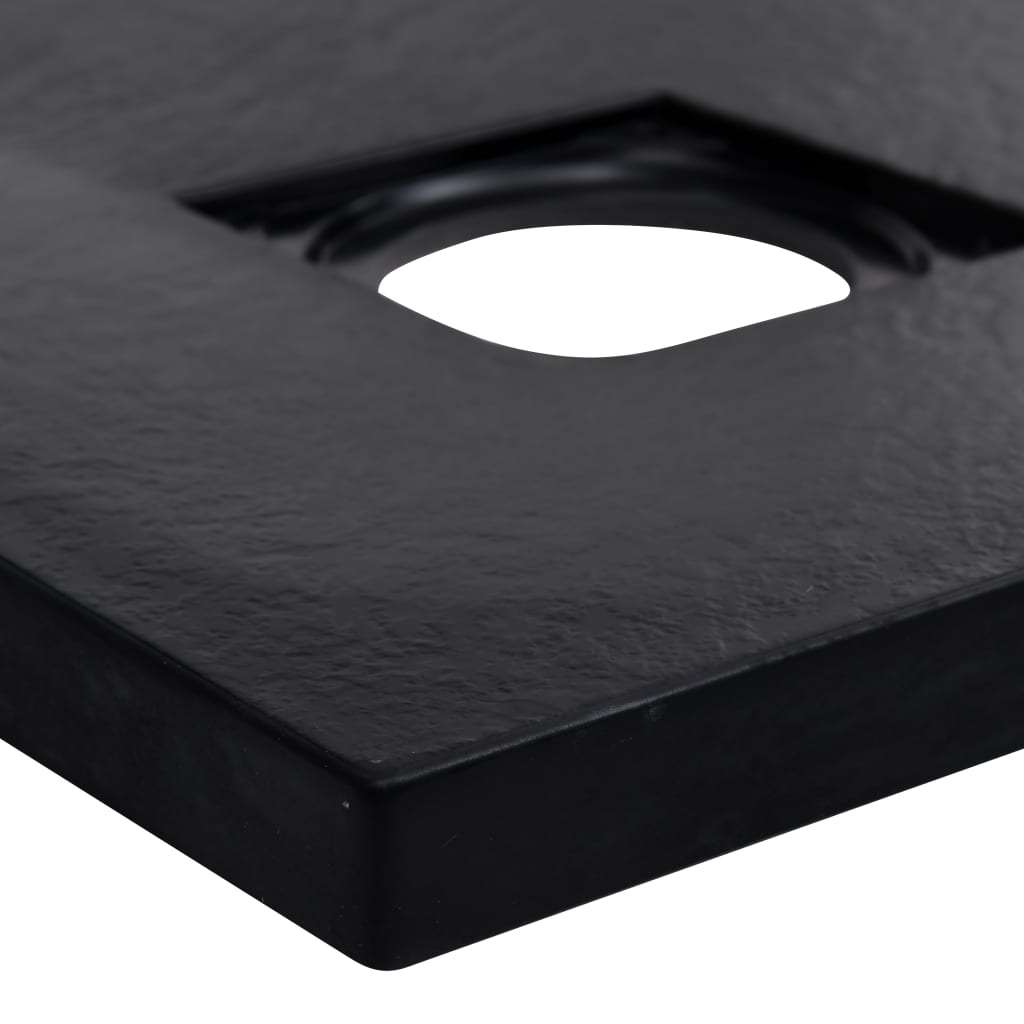 vidaXL Base de chuveiro SMC 90x90 cm preto