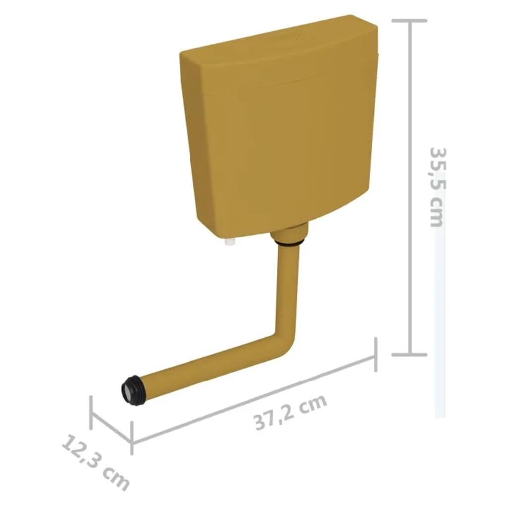 vidaXL Autoclismo de WC 3/6 L amarelo caril