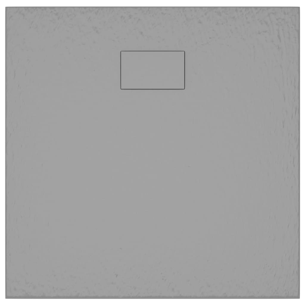 vidaXL Base de chuveiro SMC 90x80 cm cinzento