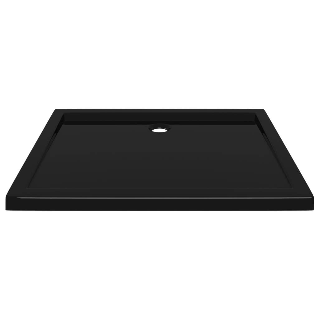 vidaXL Base de chuveiro retangular 70x90 cm ABS preto