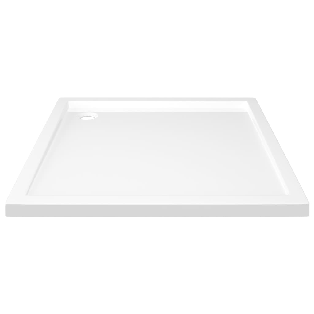 vidaXL Base de chuveiro quadrada 80x80 cm ABS branco