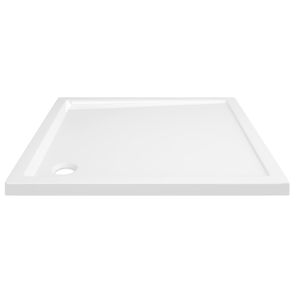 vidaXL Base de chuveiro quadrada 80x80 cm ABS branco