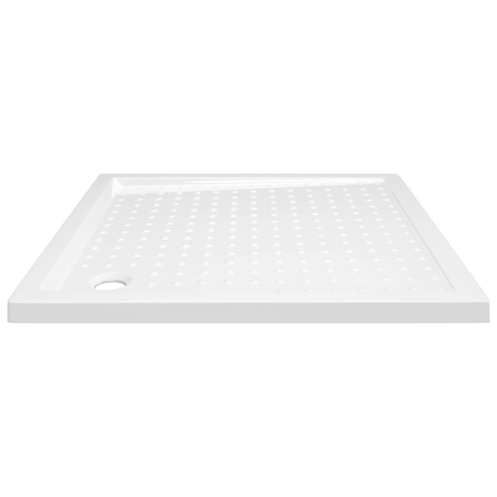 vidaXL Base de chuveiro com pontos 90x90x4 cm ABS branco