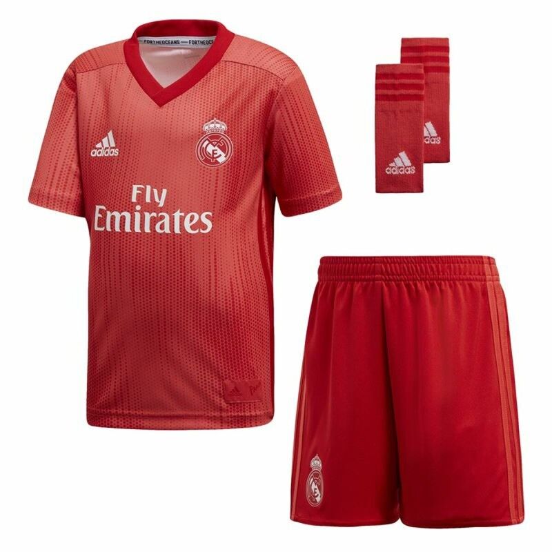Adidas|Conjunto Desportivo para Crianças Adidas Real Madrid 2018/2019 Vermelho