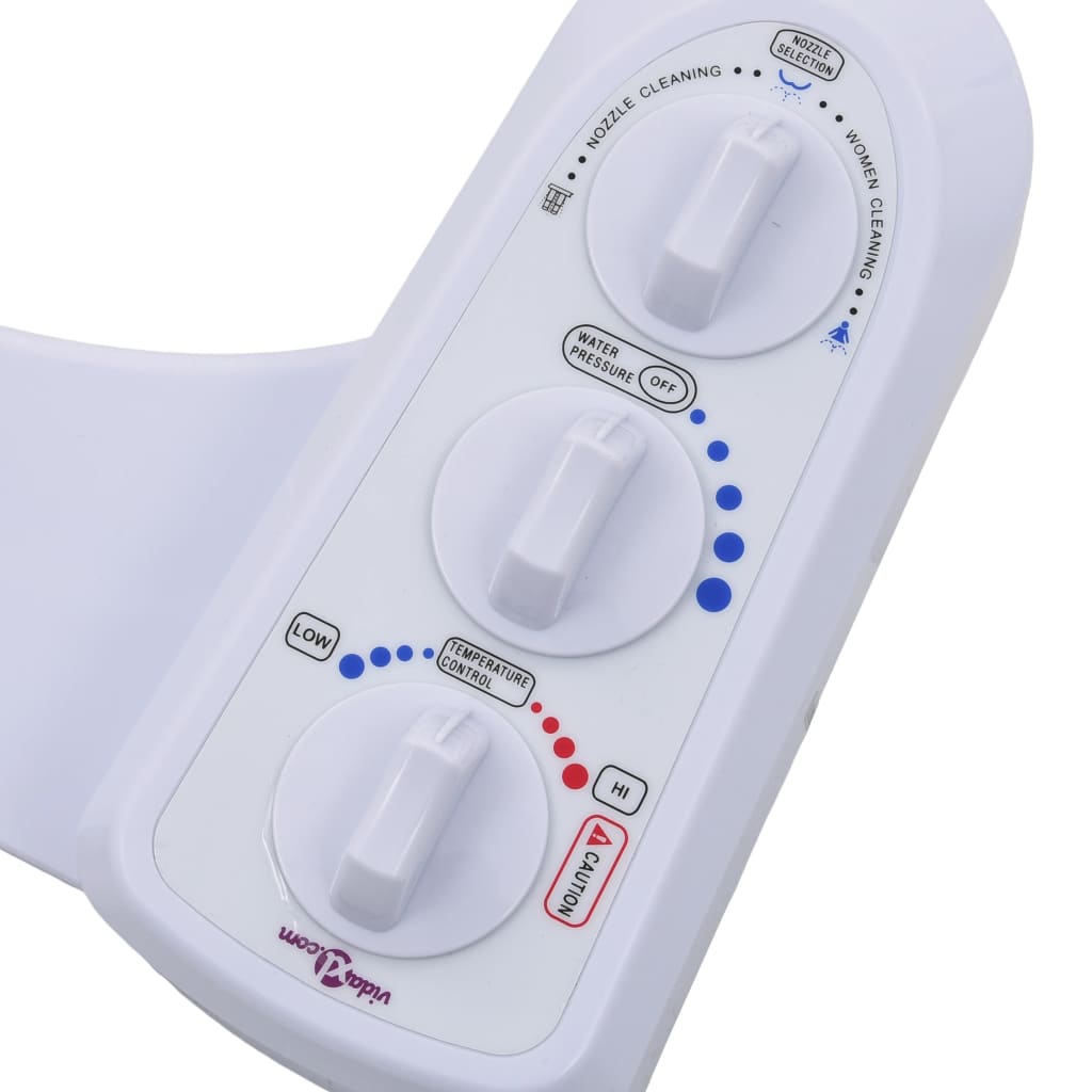 vidaXL Acessório p/ assento de sanita com bocal duplo água fria/quente