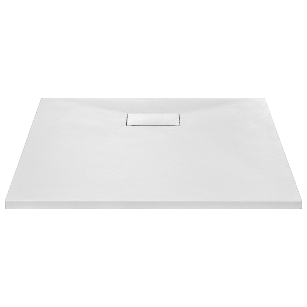 vidaXL Base de chuveiro SMC 90x90 cm branco