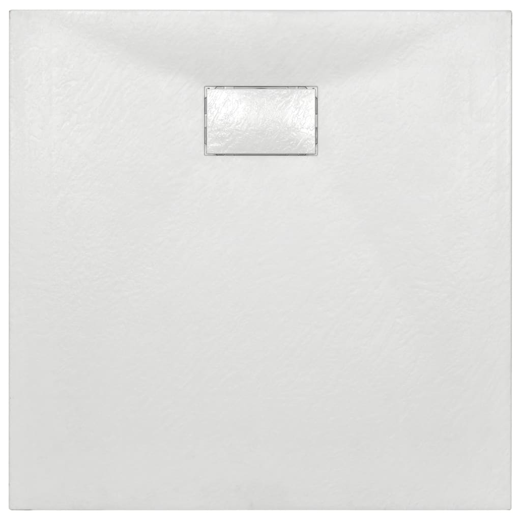 vidaXL Base de chuveiro SMC 90x90 cm branco