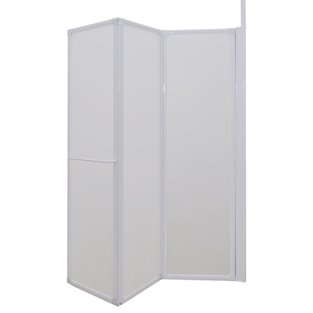 vidaXL Cabine de duche dobrável formato L 70x120x137 cm 4 painéis