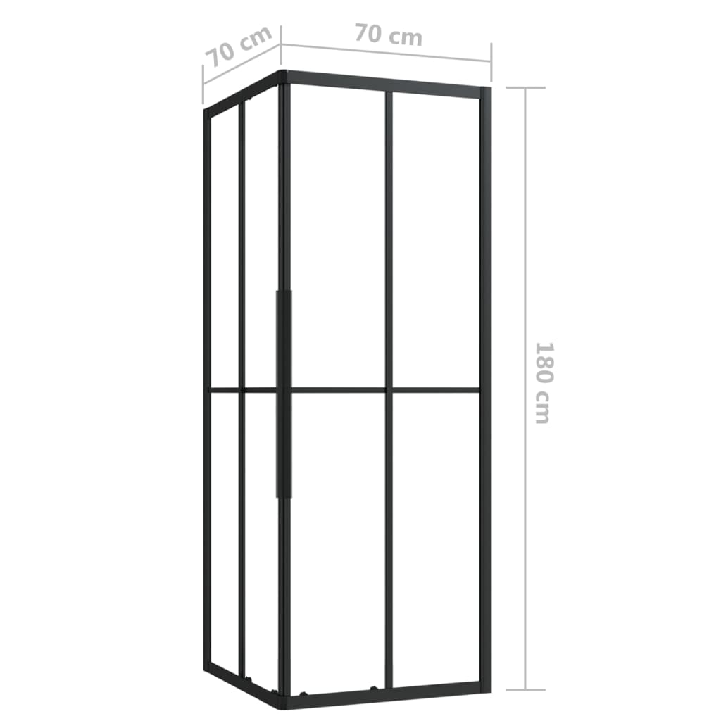 vidaXL Cabine de duche ESG 70x70x180 cm