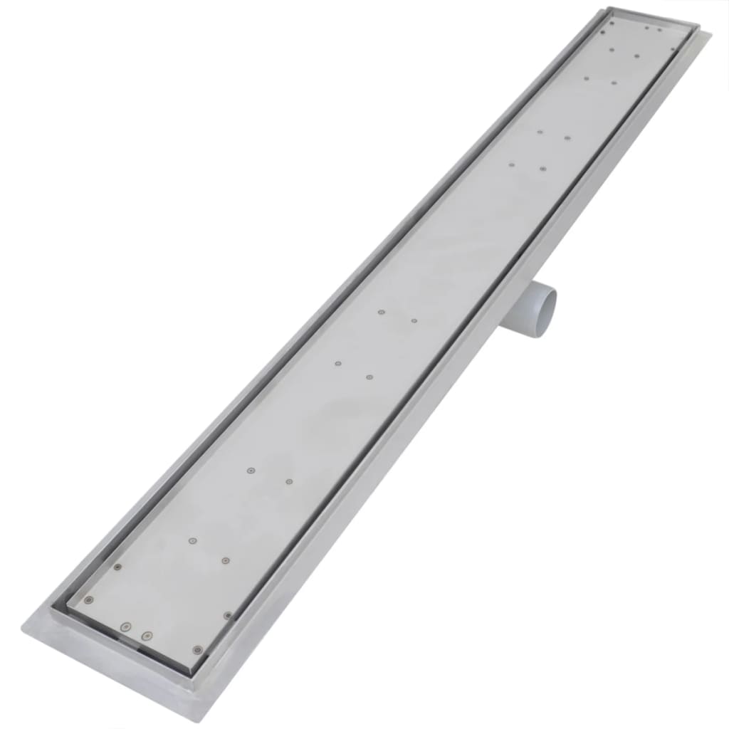 VidaXL Dreno de chuveiro linear 2 pcs 1030x140 mm aço inoxidável