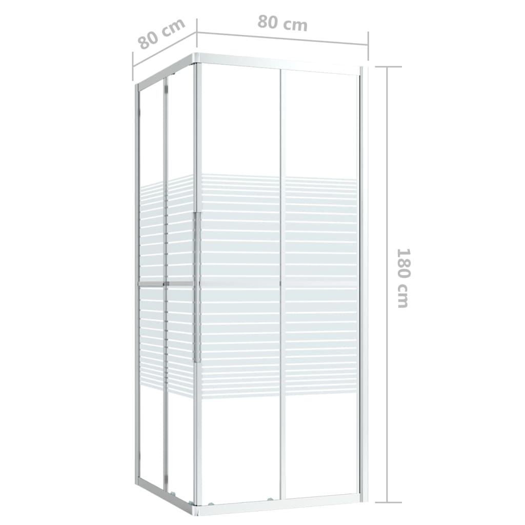 vidaXL Cabine de duche ESG 80x80x180 cm