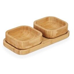 Kinvara|Conjunto para Aperitivos Kinvara CN-KT225030 Castanho Bambu 23 x 4,5 x 11 cm (12 Unidades)