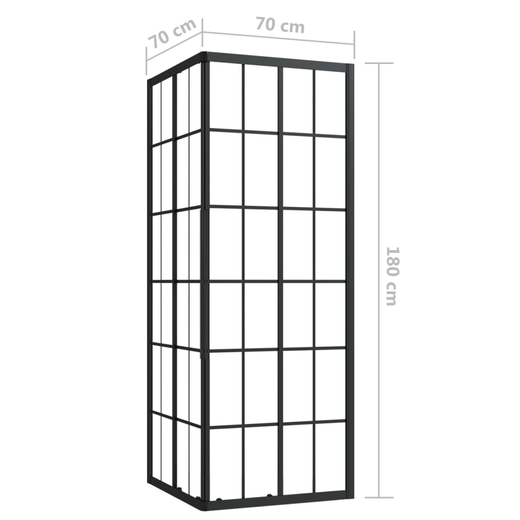 vidaXL Cabine de duche ESG 70x70x180 cm