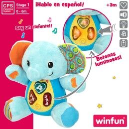 Winfun|Peluche com Som Winfun Elefante 17 x 17,5 x 10 cm (6 Unidades)